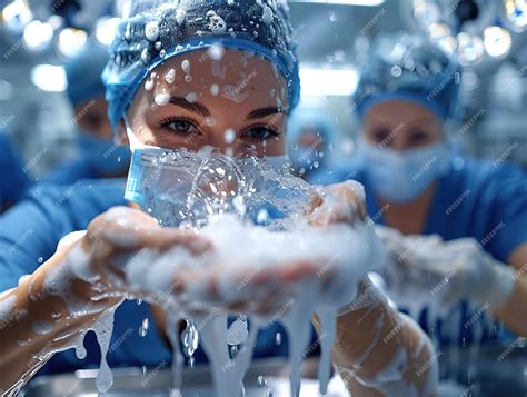 performing hand washing