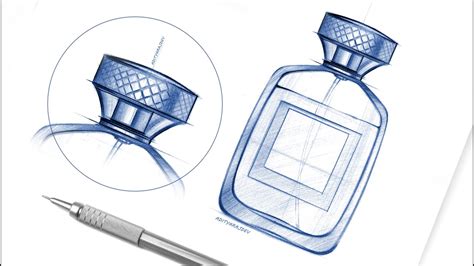 Perfume Bottle Design Drawing