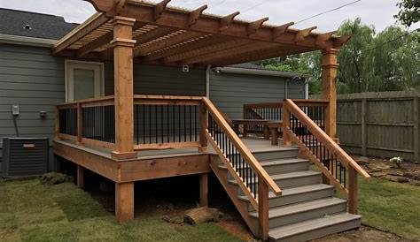 Pergola Attached To House On Deck Plans Outdoor ,