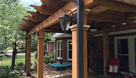 Pergola Attached To House With Gutters Freestanding Louvered Roof . Outdoor