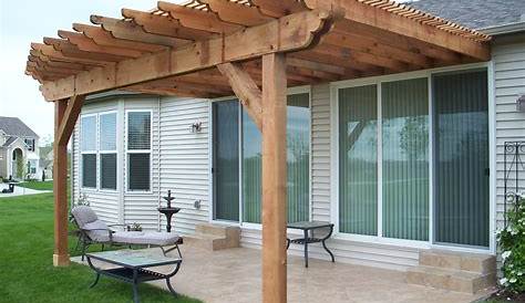 Pergola Designs Attached To House Plans (With Images) Plans Diy
