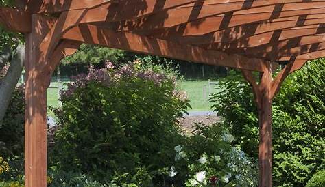 Pergola Kits With Roof Sienna Wooden Patio Garden Sun Canopy Gazebo Direct