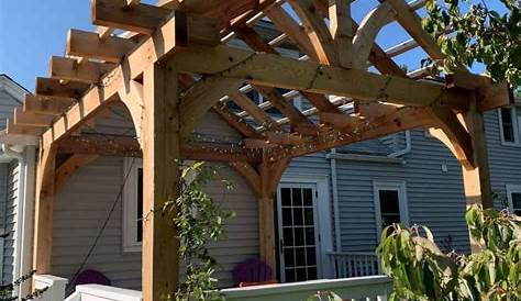 Project Working Pitched roof pergola plans