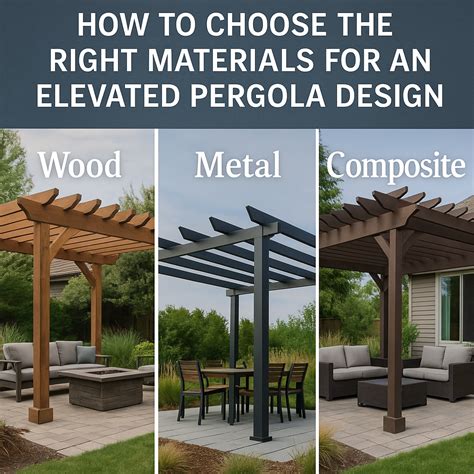 pergola material comparison