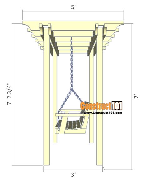 Pergola Swing Plan