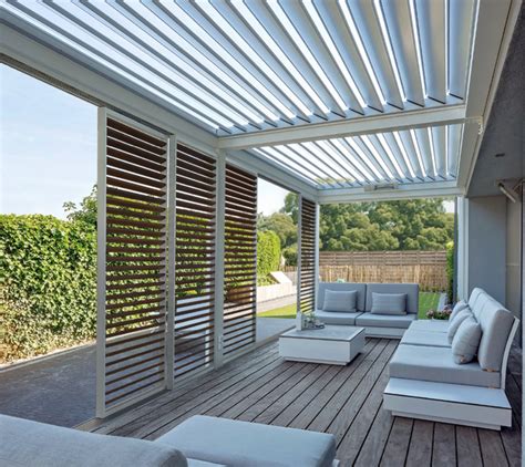 Pergolas With Adjustable Louvers
