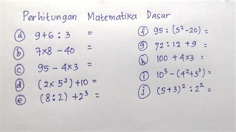 perhitungan matematika