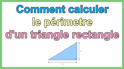 Calculer le périmètre du triangle isocèle Géométrie et propriétés des polygones YouTube