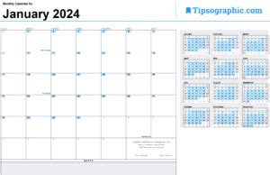 Periodic Monthly Statement Calendar 2024