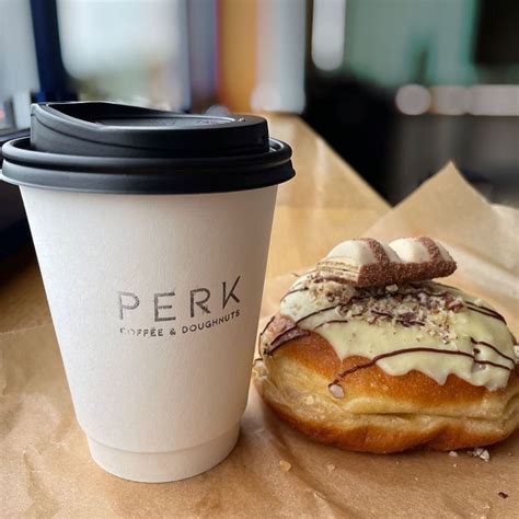 perk coffee and doughnuts