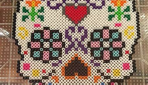 Perler Bead Sugar Skull Pattern