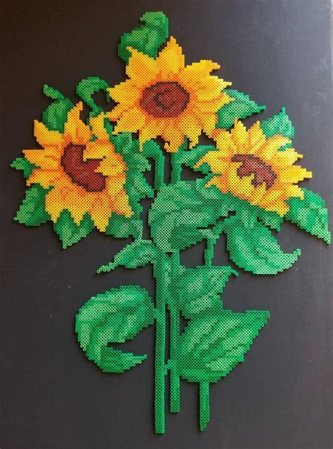 perler bead patterns sunny sunflower