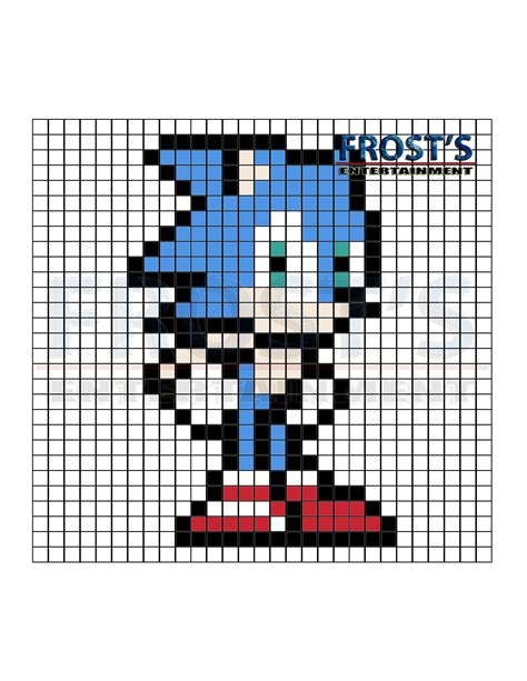 perler bead sonic pattern