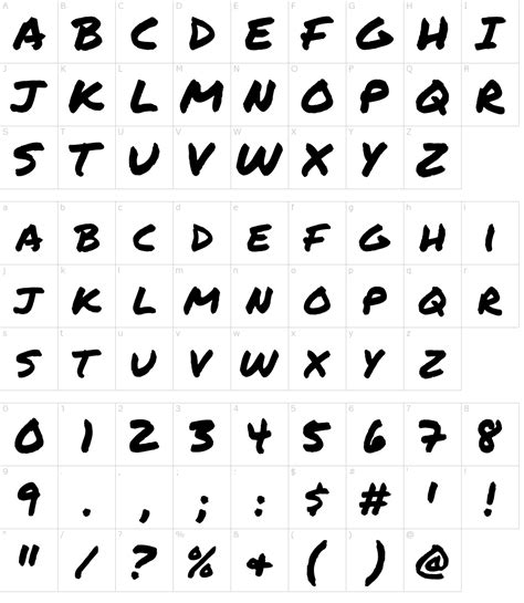 Permanent Marker Font Style