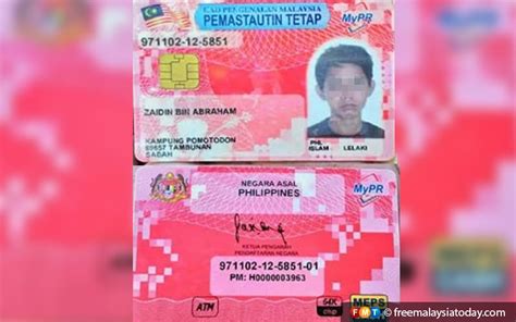 permanent resident malaysia ic