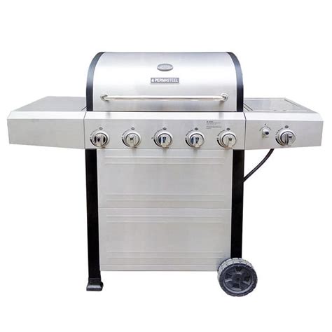 permasteel pg 40522solb 5 burner stainless steel gas grill