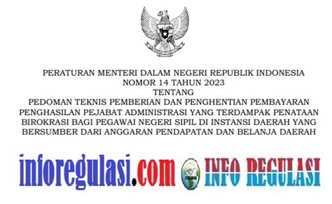 permendagri nomor 14 tahun 2023