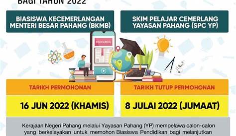 Permohonan Tawaran Biasiswa IPT & Biasiswa Anak Yatim Yayasan Pahang