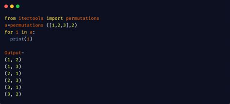 Permutations In Python Module