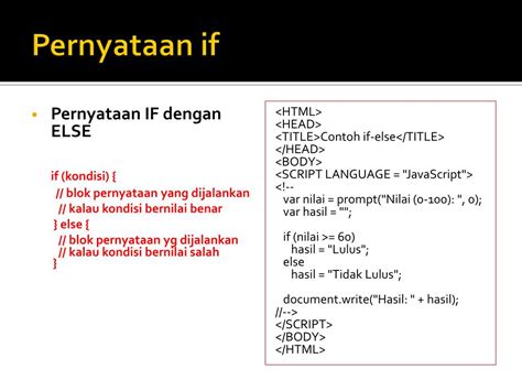 pernyataan javascript