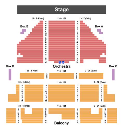 Perot Theater Seating Chart