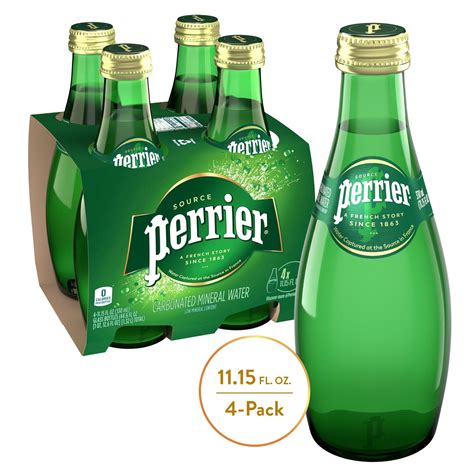 perrier water glass bottle