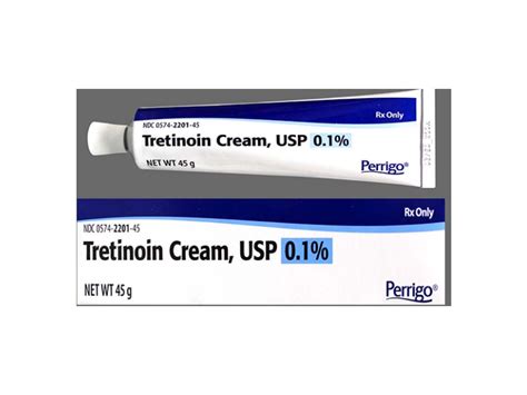 Tretinoin Cream, USP 0.1 (RX), 20G, Perrigo Ingredients and Reviews