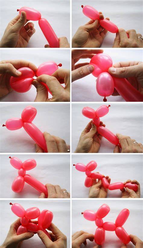 Perro tierno con hueso hecho globos Globos, Perritos tiernos