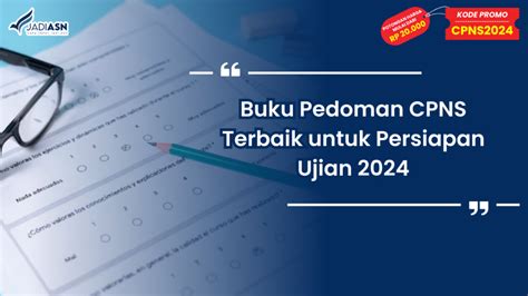 Buku dan alat tulis untuk persiapan CPNS