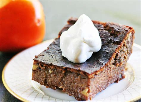 Persimmon Pudding Cake Recipe Little Sweet Baker