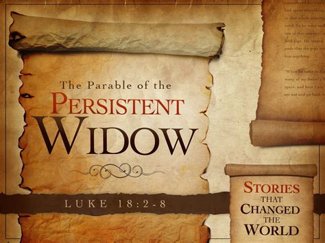 persistent widow bible verse