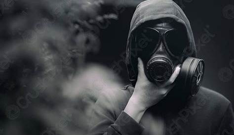 Premium AI Image | a person wearing a gas mask
