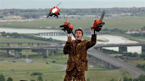 Person Juggling Chainsaws