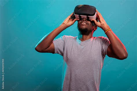 Person Using VR Headset
