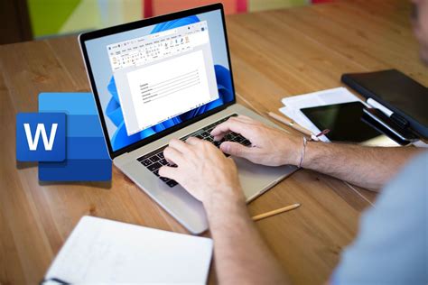 Image of a person using Word to integrate data from a spreadsheet into a document