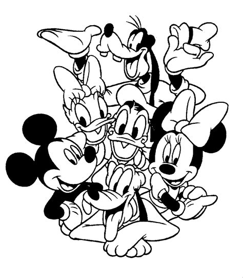 personaggi di topolino da colorare