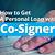 personal loan application with cosigner