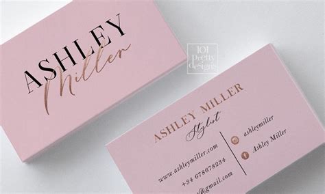 Personal Stylist Business Cards Free Template by BorceMarkoski on