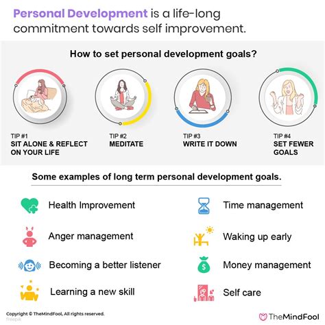 personal development goals for work examples for students