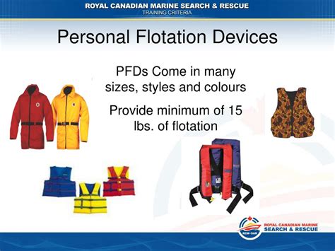 Personal Flotation Devices Description