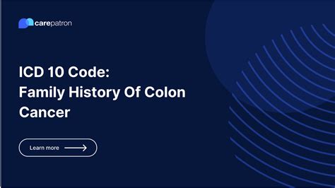 personal history of colon cancer icd 10