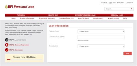 Personal Loan Bpi Form