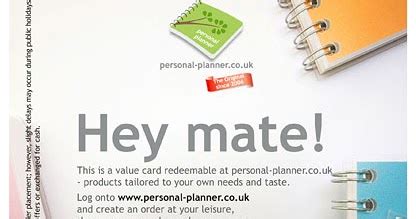 Personal Planner Value Code