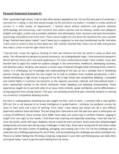 personal statement example for university application pdf