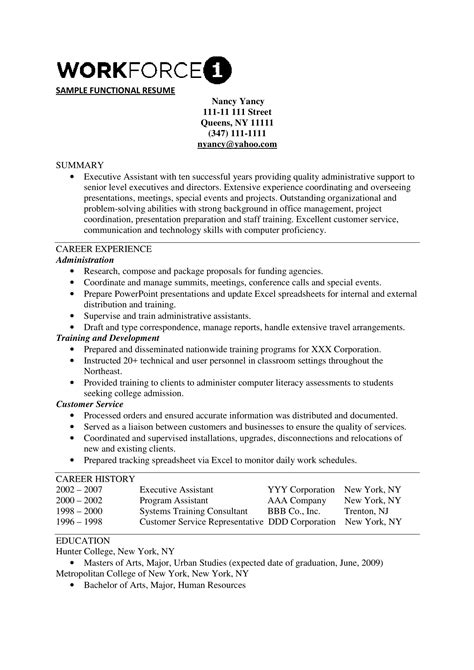 personal statement examples for executive assistant