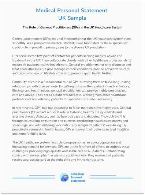 personal statement for uk