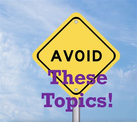 personal statement topics to avoid