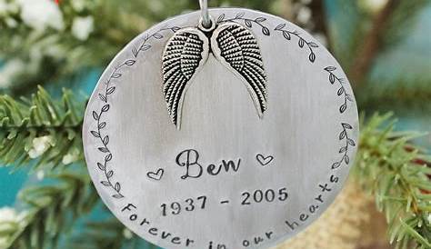 Personalised Christmas Memorial Gifts Ornament Custom Gift Personalized Ornament Etsy