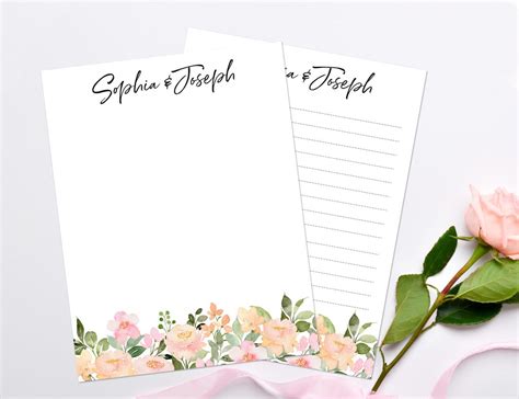 Personalised Wedding Notepads