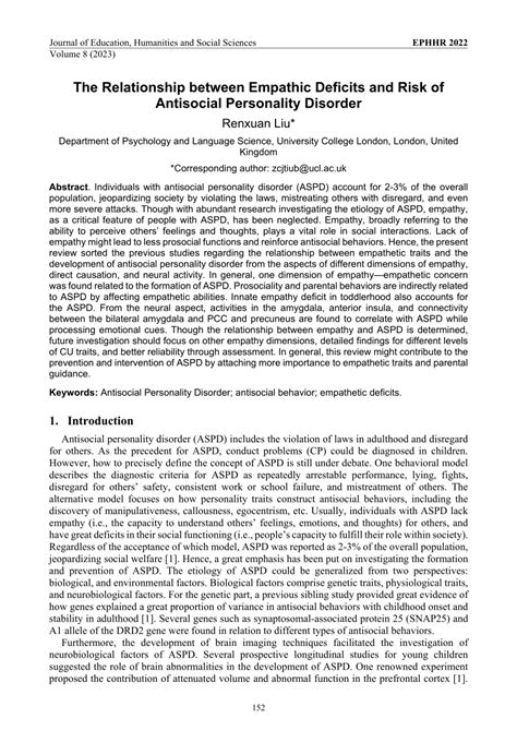 personality deficits